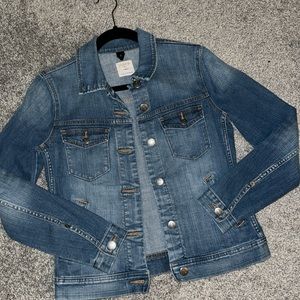 j.crew denim jacket sz xs
